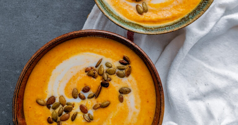 Curried Butternut Squash & Carrot Soup