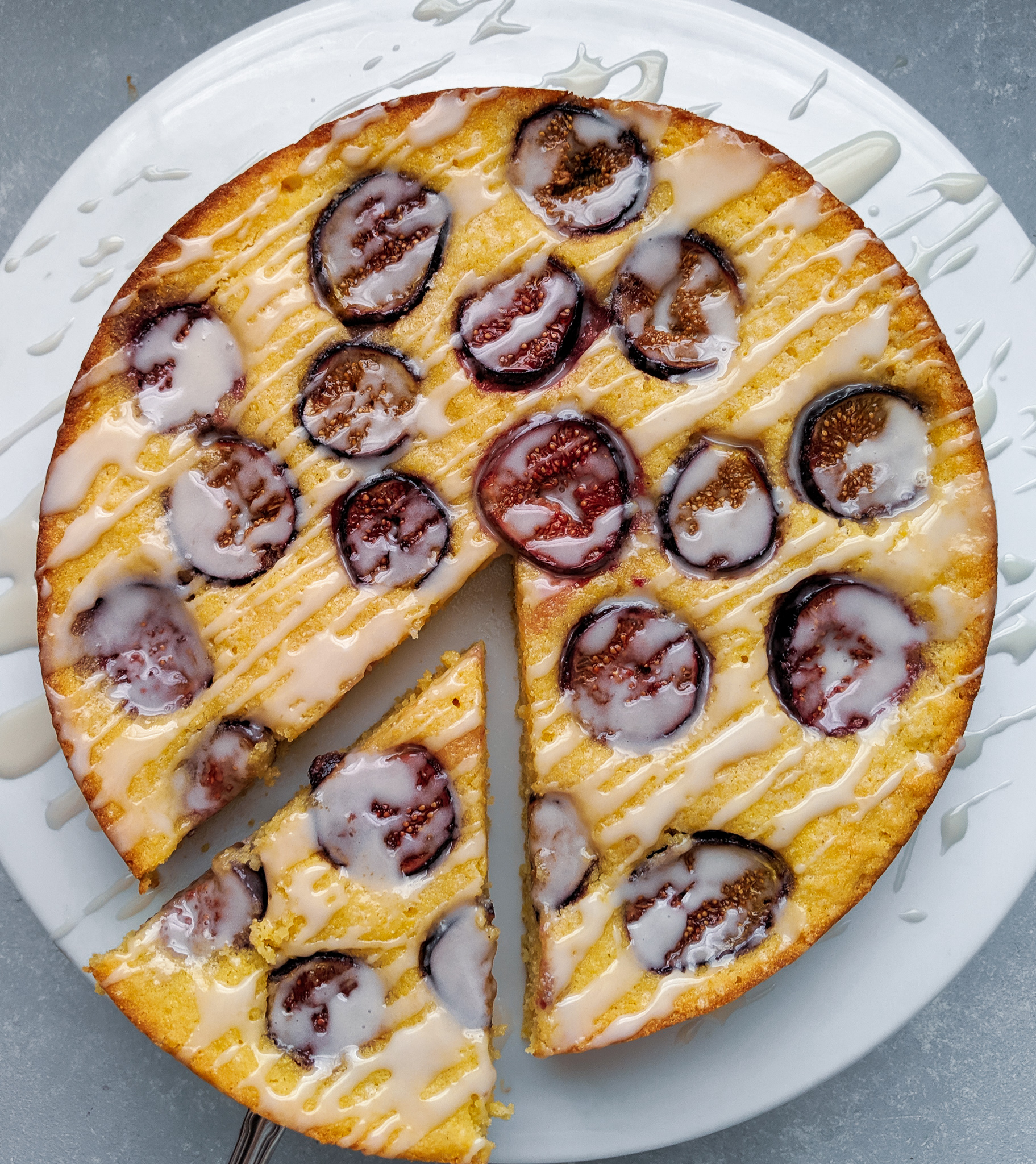 Fig and Ricotta Almond Cake