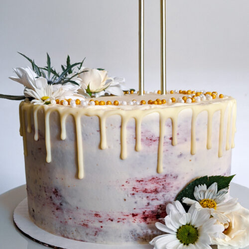 Blackberry Lavender Birthday Cake