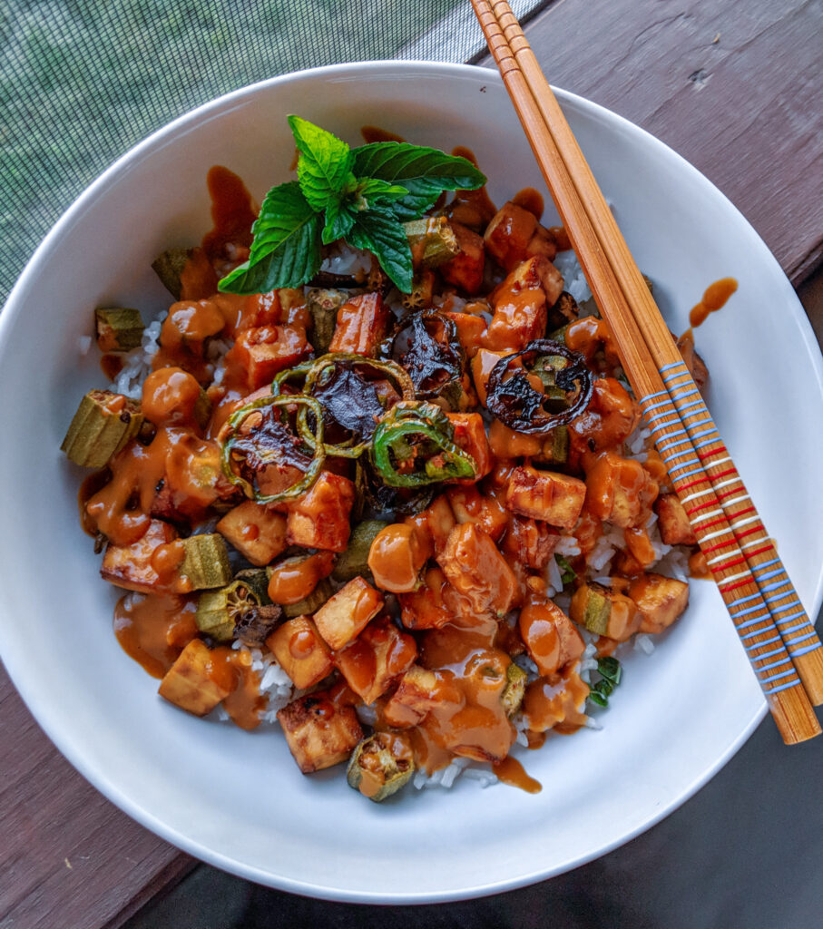 Okra Tofu StirFry Courtney Made